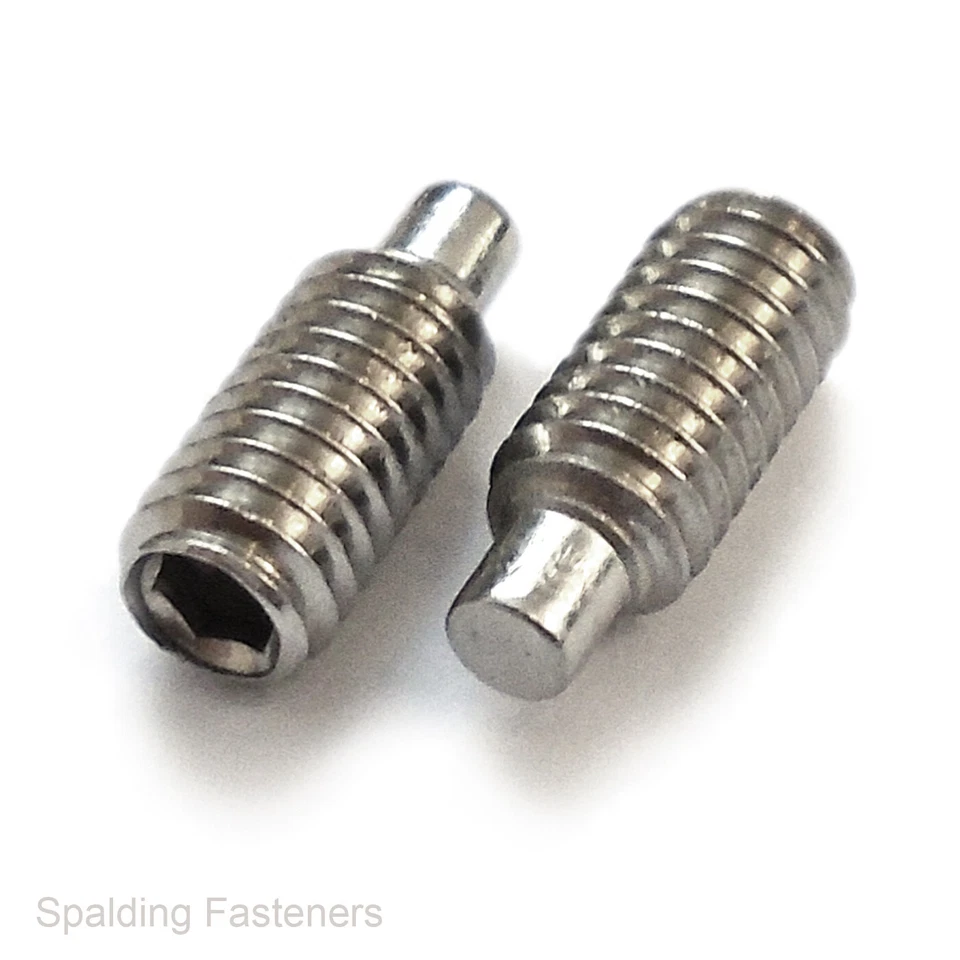SPALDING FASTENERS DOG POINT A2 STAINLESS STEEL METRIC SOCKET ALLEN GRUB SCREWS M3 M4 M5 M6