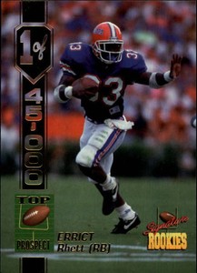1994 Signature Rookies Football Card #47 Errict Rhett