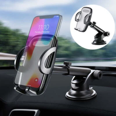 Dashboard Magnetic Car Windshield Mount Holder Phone and Tablet Long Arm - Image 1 of 4