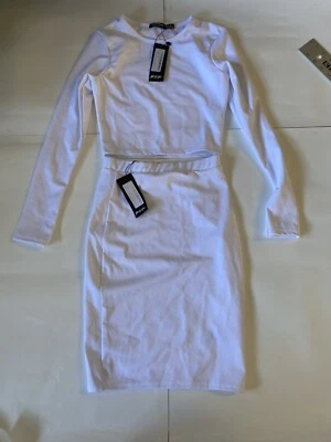 Conjunto de 2 camisas y faldas blancas Nasty Gal talla 8 de EE. UU. y 4 faldas Foto 1 de 4