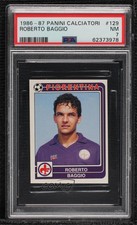 1986-87 Panini Calciatori Stickers Roberto Baggio #129 PSA 7