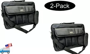 "Lotto 2: NUOVA valigetta resistente 14""-17"" per laptop/notebook con borsa in pelle - Foto 1 di 13