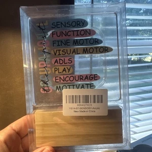 Acrylic Desk Easel Occupational Therapist. Brand New In Package. Great Gifts - Picture 1 of 2