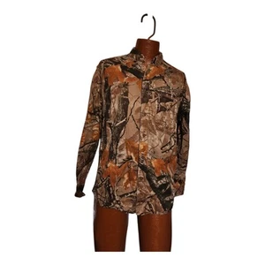 Outfitters Ridge Shirt Mens Medium RealTree Hardwoods Camo Hunting Pocket - Picture 1 of 6