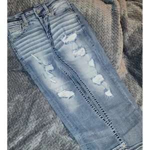 BKE Conner Straight Leg Mid Rise Distressed Jeans Size 6 boys NWT!! Buckle - Picture 1 of 5