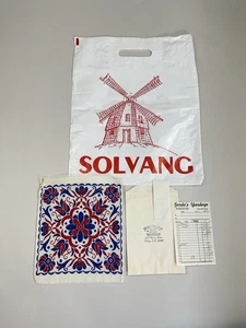 Rot und blau Stickerei Patch aus Solvang Kalifornien -1982 - Bild 1 von 5