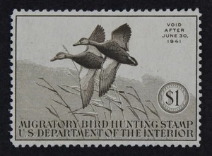 CKStamps: US Federal Duck Stamps Collection Scott#RW7 $1 Unused NG  - Picture 1 of 2