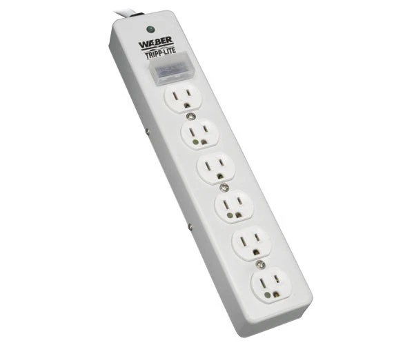 TRIPP LITE 6 Outlets Surge Suppressor - Receptacles: 6 x NEMA 5-15R - 1050J - Image 1 of 1