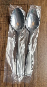 Salem Stainless 1776 Serving Spoon 8 3/8 Flatware Silverware Beaded Edge Set NEW - Picture 1 of 4