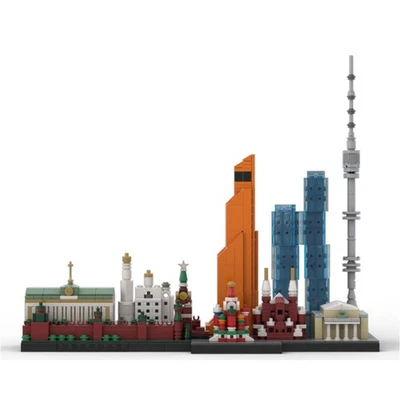 MOC-193781 Moscow Skyline  Architecture for Collection 1090 Pieces - Image 1 of 2