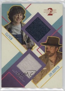 2019 Topps Stranger Things 2 Dual Costume Relics 40/50 Jim Hopper Eleven 13iq - Picture 1 of 3