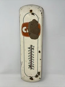 Vintage Orange Crush Thermometer Soda Advertising Metal Sign Barker-65 - Picture 1 of 20