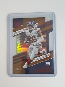 Donruss Elite Saquon Barkley Aspirations 2022 troquelado SSP#21/24-Giant & Eagle-60 - Imagen 1 de 1