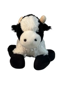 Wishpets 2016 White & Black Plush Cow Li'l Loveable Puddin - Picture 1 of 4