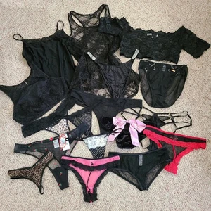 Enorme lote de lencería de 17 piezas talla M/L Secret Treasures Victoria's Secret etc. - Imagen 1 de 7