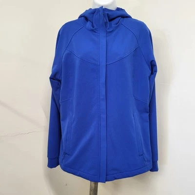 Kirkland Signature Mujer Talla M Capucha Suave Cremallera Chaqueta Manga Larga Azul Foto 1 de 4