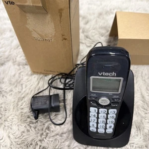 VTech VG131-11 Cordless Telephone Handset Speakerphone Black Bluetooth Used - Picture 1 of 3