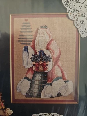 Alma Lynne's Private Collection ELEGANT FATHER CHRISTMAS Cross Stitch Pattern  - Image 1 of 3