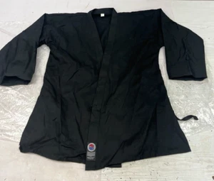 NWOT ProForce Martial Arts Robe Jacket Adult Size 4 Cotton Blend Black B5-169 - Picture 1 of 6