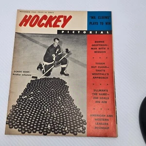 Hockey Bild Gordie Howe: Ein weiterer Meilenstein November 1963 schwarzweiß Magazin Vintage - Bild 1 von 8