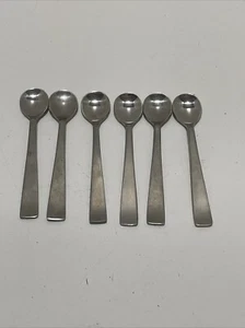 6 TOWLE Stainless Lauffer Holland Mustard Salt Caviar Spoon Lot 18/8 - Picture 1 of 3