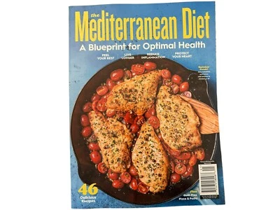 New 4-2024 The Mediterranean Diet Blueprint for Optimal Health 46 Recipes 14.Cvr - Image 1 of 4