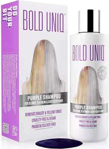 Bold Uniq Purple Shampoo for Blonde Hair - Toning Shampoo for Blonde, Platinum - Picture 1 of 8
