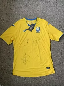 Ukraine National T-shirt with autographs - Picture 1 of 4
