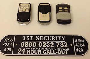 1 NEW NECO TYPE BLACK AND CHROME Remote Control Transmitter Key Fob - Picture 1 of 2