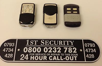 1 NEW NECO TYPE BLACK AND CHROME Remote Control Transmitter Key Fob - Image 1 of 2