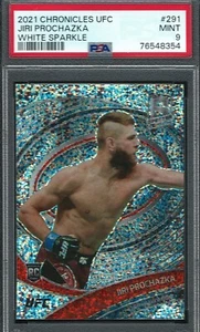 Chronicles UFC 291 2021 Jiri Prochazka White Sparkle PSA 9 como nuevo - Imagen 1 de 2