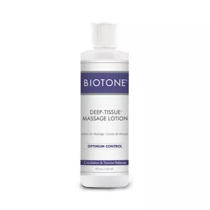 Biotone Deep Tissue Unscented Massage Therapy & Spa Lotion - 8 Ounce Bottle - Picture 1 of 1