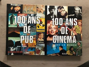 lot 2x livre 100 ans de cinema dans le monde et pub editions ATLAS - Imagen 1 de 3