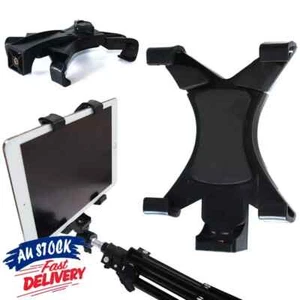 Universal Tablet Tripod Mount Bracket Holder 1/4” Thread Adapter For iPad 7~10.1 - Picture 1 of 9