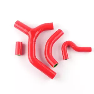 RED FITS 2007-2010 09 KTM 450EXC-R Silicone Radiator Coolant Hose Pipe Tube Kit - Picture 1 of 8