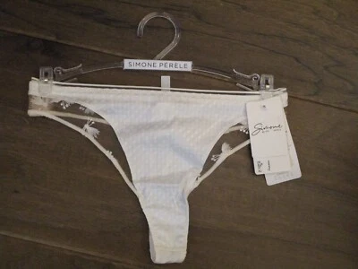 SIMONE PERELE AUGUSTINE IVORY THONG PANTIES 全新 — 第 1/4 张图片