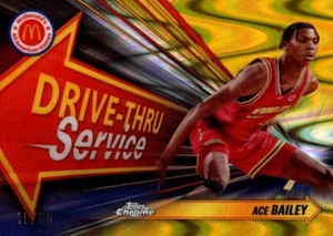 ACE BAILEY 2024 Topps Chrome McDonald’s Drive-Thru Service GOLD RayWave /50 - Picture 1 of 2