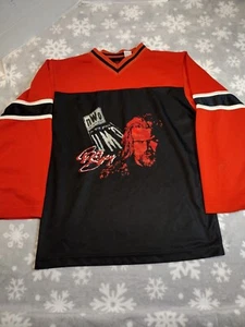 NWO Big Sexy Kevin Nash Hockey Jersey Kids Med 12/14 Red And Black 1997 - Picture 1 of 6