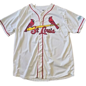 Maglia St Louis Cardinals / Scott Credit Union cucita con logo ricamato taglia XL - Foto 1 di 7