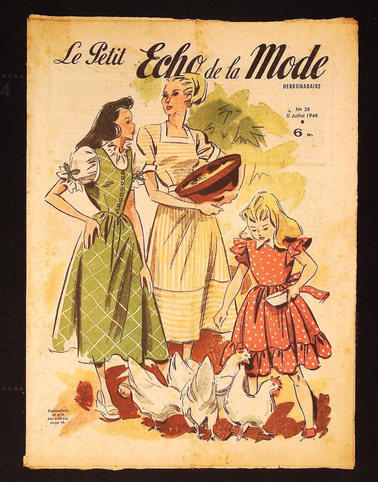 Le Petit Echo de la Mode année 1948, Ancien magazine Français N°28 - Photo 1/1