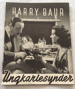 Péchés de jeunesse Harry Baur Guillaume de Sax Bertin 1941 Danish Movie Program - Bild 1 von 5