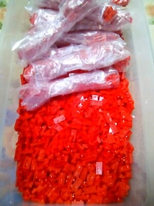 Lego Placa Roja 1X2 50 Piezas Lote a Granel NUEVO - Imagen 1 de 1