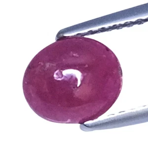 1,90 cts rojo natural rubí ovalado cabujón piedras preciosas sueltas "ver video " - Imagen 1 de 2