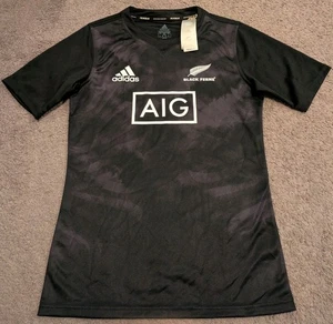 Adidas Black Ferns All Blacks New Zealand Nationa Rugby Team Home Jersey Men's M - Picture 1 of 6
