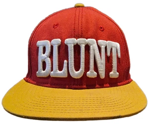 420 Cannabis Weed Blunt Stoner SnapBack Hat Cap Adjustable Red Gold - Picture 1 of 10