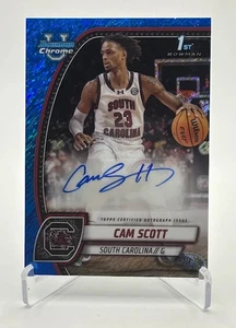 Cam Scott 2024-25 Bowman Chrome U Blue Refractor Rookie RC Auto /35 ( Gamecocks - Picture 1 of 2