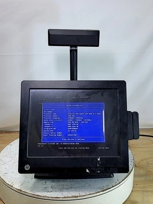 HP RP7 RETAIL SYSTEM MODEL 7800 AIO Intel PENTIUM G850 4GB SEE NOTES - Image 1 of 4