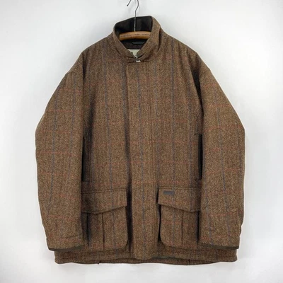 Barbour Penrith Tweed Coat Mens XXL Brown Check Wool Shooting Field Jacket - Image 1 of 4