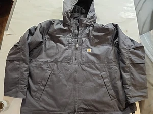 Carhartt Jacket Full Swing Loose Fit Grey Insulated Size 3XL 0J2207-M No Flaws - Picture 1 of 15