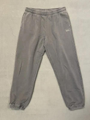 Kith Jogger Sweatpants Heavyweight Fleece Gray Relaxed Fit Mens Size Medium READ - Image 1 of 4